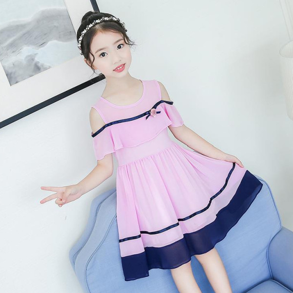 Girls Dress Summer Strapless Net Red Foreign Style Children's Skirt Temperament Princess Dress Summer Girls Dress