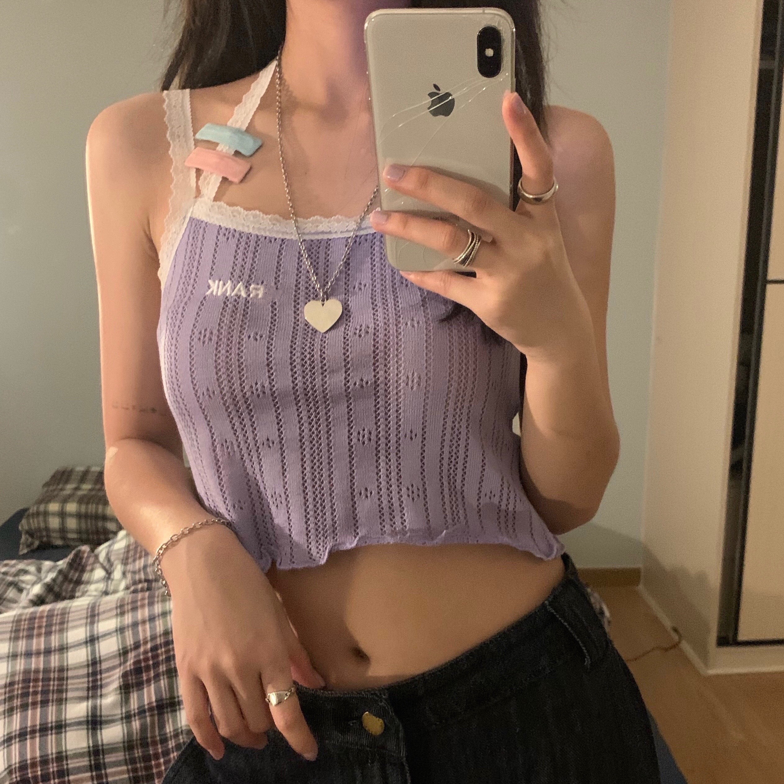 Hanging neck suspender vest women's 2021 summer new style inside and outside wearing ear edge design, feeling the fashion of minority coat