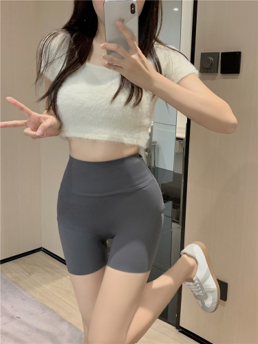 Actual shot, special offer, upgraded version of three-point shark pants for external wear, anti-exposure yoga pants, tummy-tightening butt-lifting Barbie pants