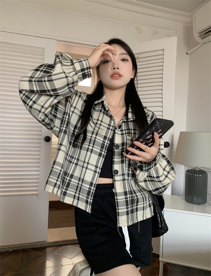 Real price Korean version all-match lapel single-breasted button short top jacket