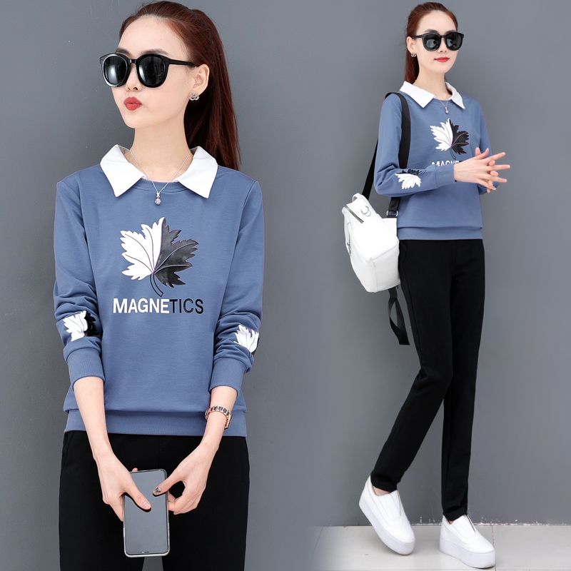 Fashion sportswear women's 2020 spring and Autumn New Korean loose casual wear two piece suit