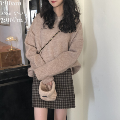 Mori sweater Pullover women's autumn and winter wear 2020 loose Korean version ins trendy lazy wind day knitted jacket