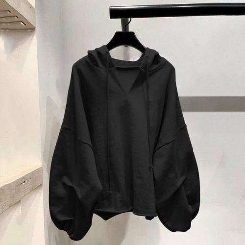 Extra large women's 230 kg hooded ins thin sweater women's autumn and winter loose Korean version 300 kg coat fashion 200 kg