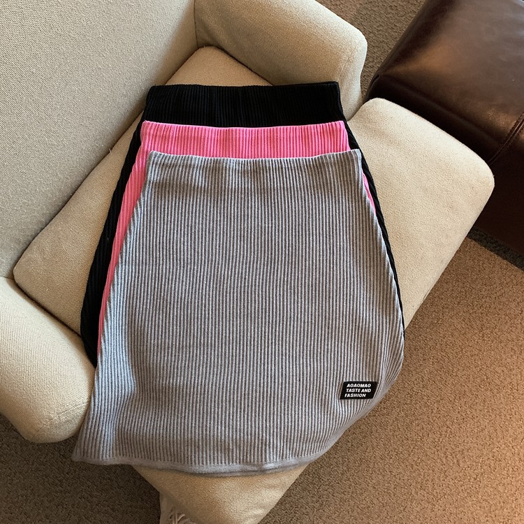 Real Price Autumn and Winter High Waist Pack Hip A-line Skirt