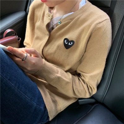 Star's same style Chuanjiu love cardigan women's short knitting Baoling lovers' jacket sweater for autumn