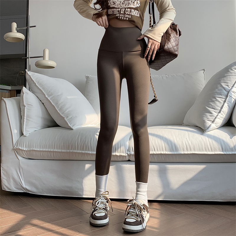 Real shot does not reduce shark pants, women wear high waist tight skinny leggings, abdomen and buttocks fitness Barbie yoga pants