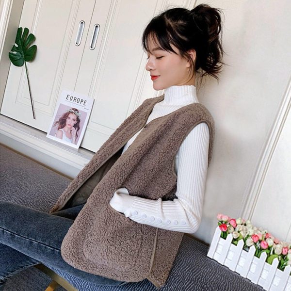 2020 Japanese cute vest women's new autumn and winter Korean versatile women's waistcoat jacket