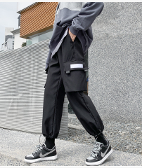 實拍 冬裝新款韓版潮百搭學生寬鬆休閒加絨加厚運動褲長褲女