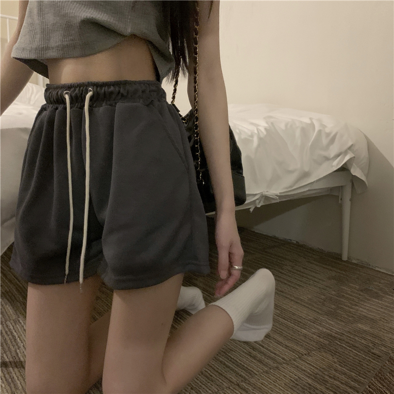 Real shooting and real price new casual sports shorts loose high waist pants women