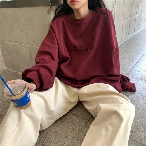 Real price fleece thin section women's fleece thin section round neck sweater in autumn and winter