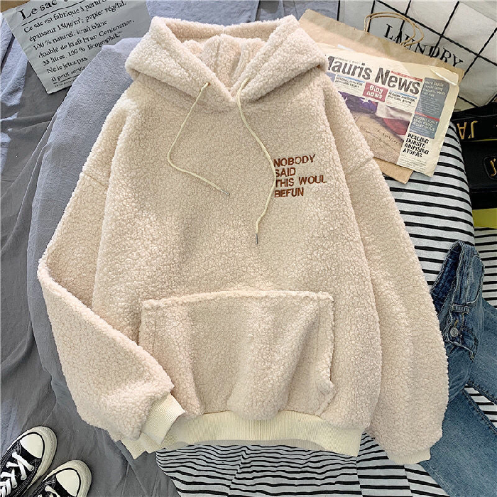 #Autumn and winter cashmere thickened sweater women's 2020 new student Korean loose jacket