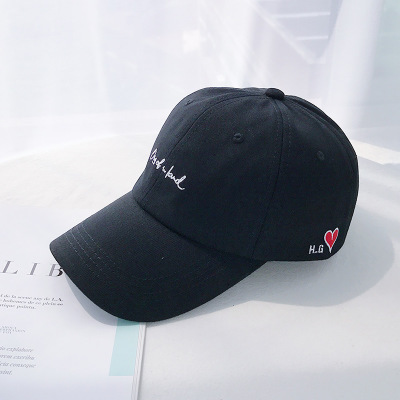 Baseball cap letter embroidery 2020 new couple women's cap men's net red trend students