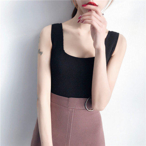 Women's suspender with bottoming tank top in spring and summer