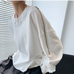 Fried Street sweater women 2020 new autumn off shoulder zipper loose Korean design feeling long sleeve top fashion