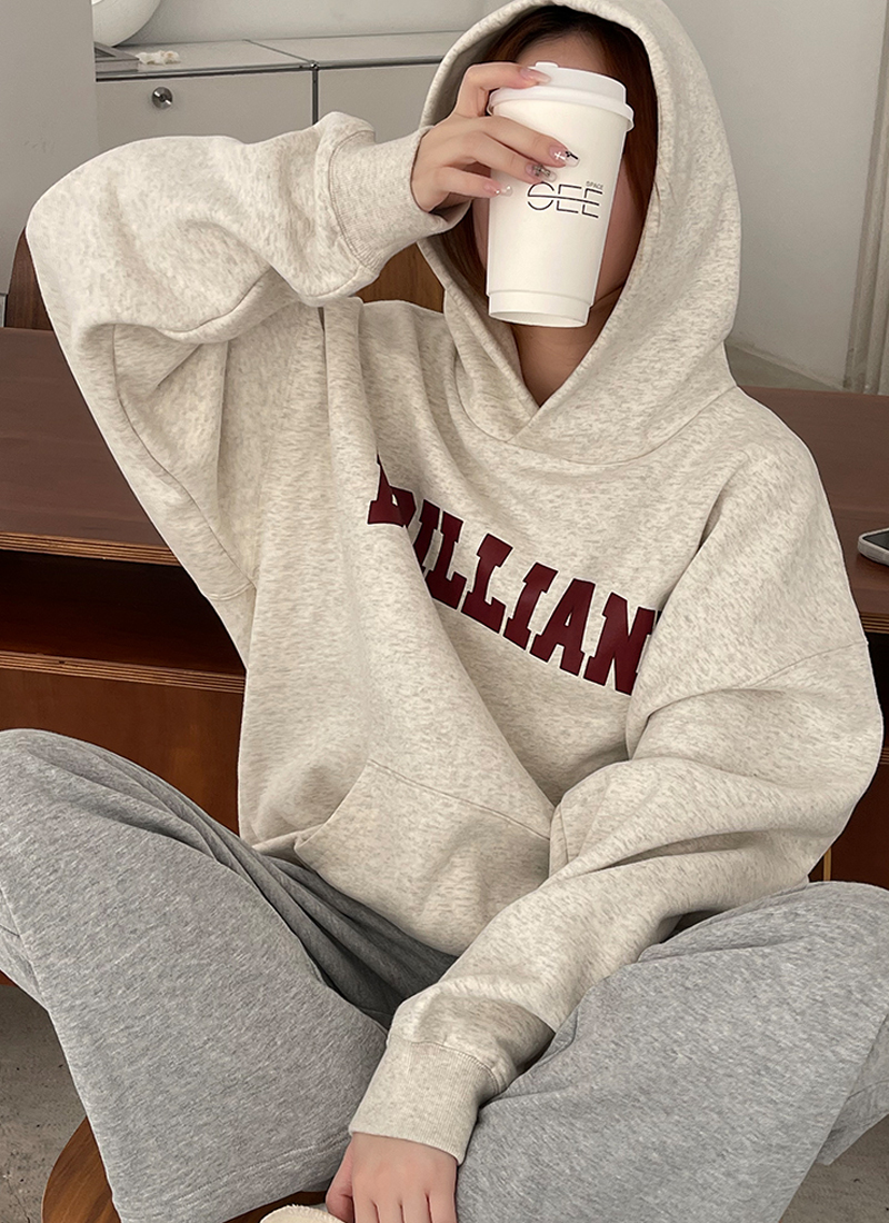 Big fish scales 260g 100% polyester thin sweater women's hooded print rear bag double cap