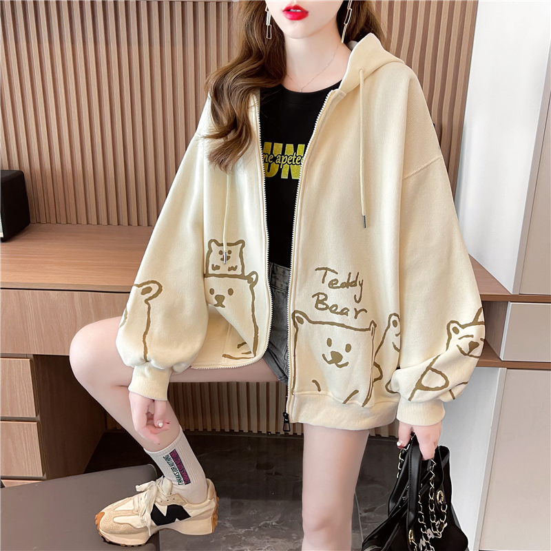 Real shot cardigan zipper jacket thin women's sweater Korean version design sense net red top