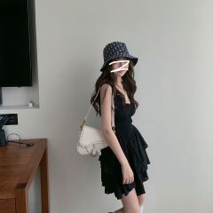 Real price black dress 2020 new summer women's dress