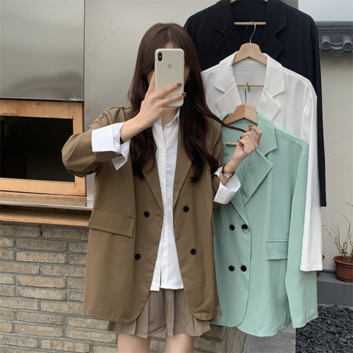 Real shooting real price autumn and winter new Korean version high sense loose top, coat and casual suit women