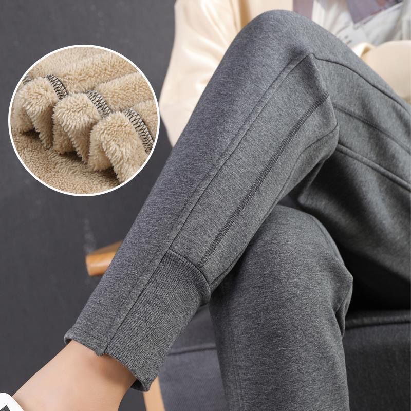 Guantu Plush thickened sweatpants women's winter loose guard PANTS LEGGINGS women's pants super thick Plush pants wearing cotton pants
