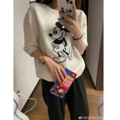 Mouse you cute Mickey cooperation style energetic playful cute soft waxy short sleeve T-shirt