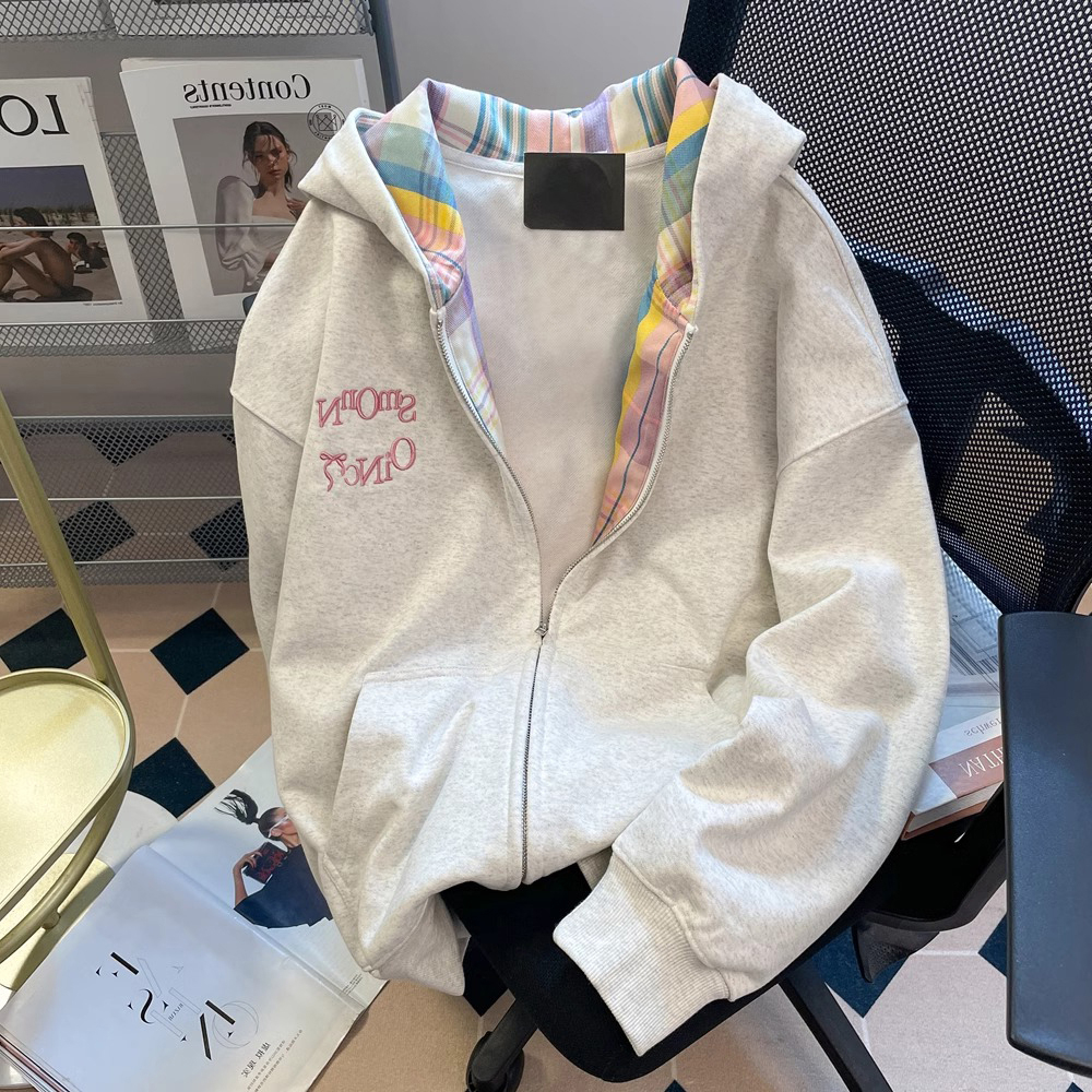 Embroidery + Internal draw CVC Food-grade cotton blend milk fiber 320g Large size 300 pounds