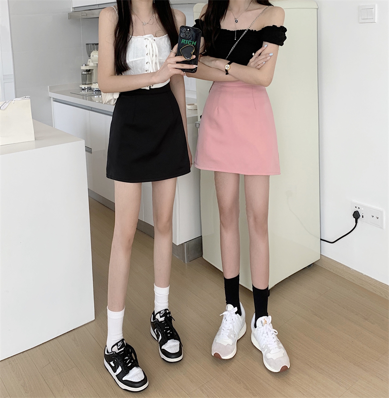 Real price ~ small man Hip Wrap Skirt women's skirt skirt summer thin short skirt high waist skirt thin A-line skirt