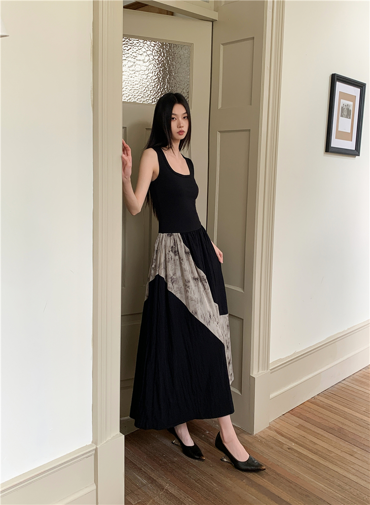 ◆New Chinese style vest dress for women, new summer chic and unique waist long skirt