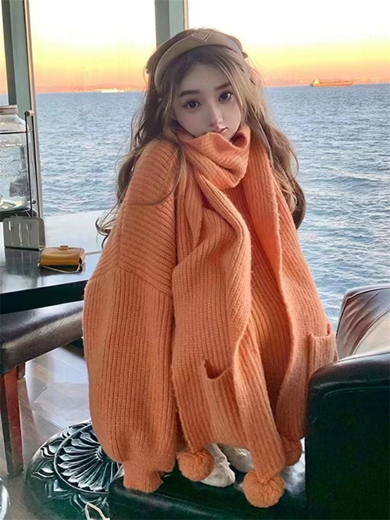 2022 China Long Live Long Live GLYP Net Red Show Knitwear College Versatile Casual Two-piece Sweater Women