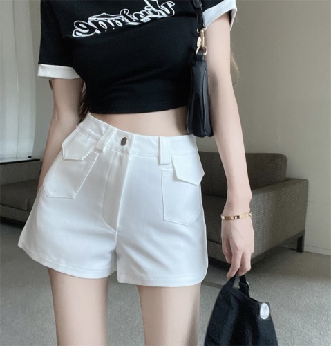 Real price real price new hot girl casual suit shorts women's summer high waist slimming design sense niche hot pants