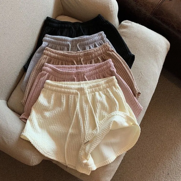 Wide leg pants women's summer 2022 new loose and thin large high waist casual hot pants bodyguard pants shorts sports pants