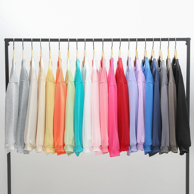 250g Crewneck Fleece David Coat, Minimum Order Quantity 5 Pieces, Blank Full-Color Printing, Colors to Be Updated Continuously!!!