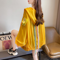 Real shot ice silk sunscreen clothing for women 2021 new summer thin Korean style age reducing versatile loose jacket fashion