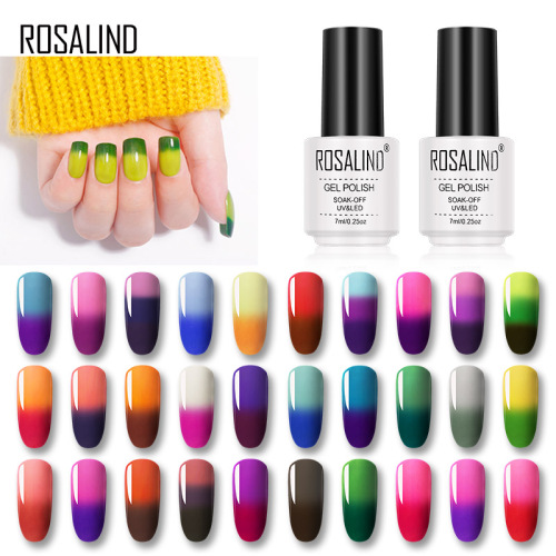 ROSALIND temperature change glue 30 color optional nail polish gradient nail nail shop exclusive