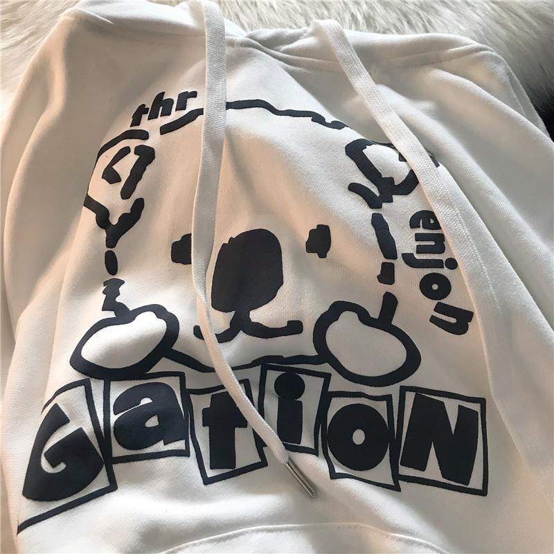 Hong Kong style retro bear sweater men's and women's winter loose Korean lazy coat