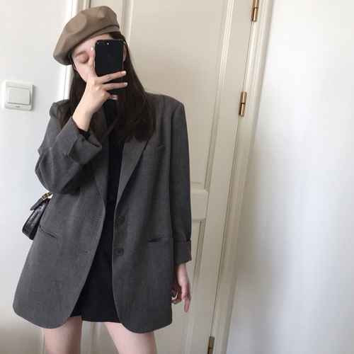 British style suit coat women's new year's autumn dress new professional style leisure port style retro small suit