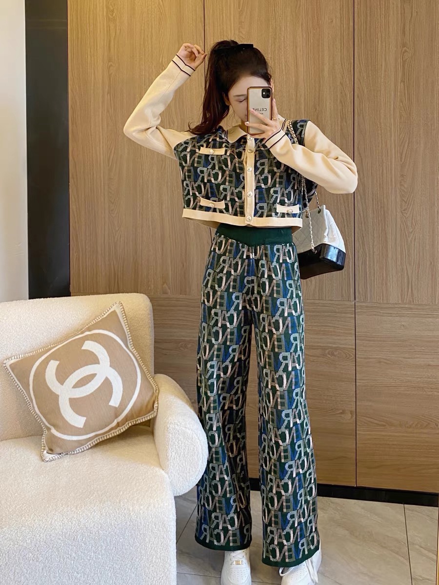 Small fragrance suit 2021 new women's autumn and early autumn fashion foreign style leisure fashion two-piece set