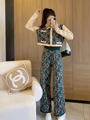 Small fragrance suit  new women's autumn and early autumn fashion foreign style leisure fashion two-piece set