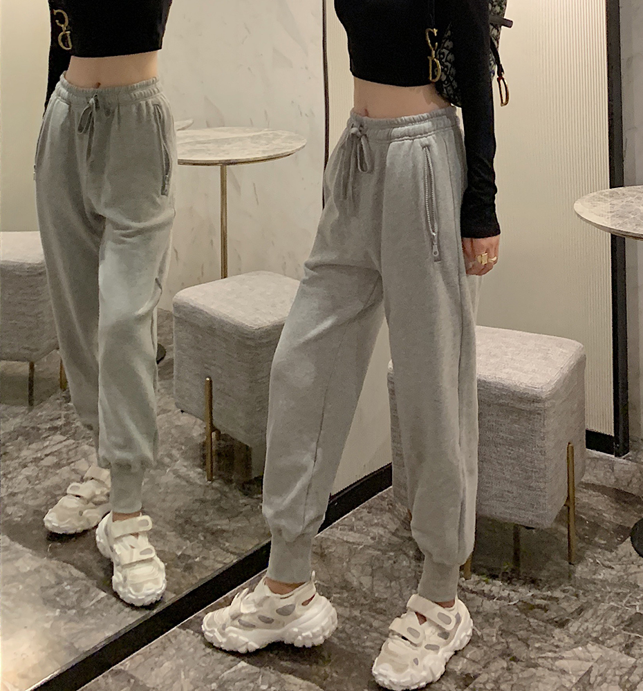 Actual shooting of 2022 spring new loose high waist radish Harlan pants women's fashion nine point leisure Leggings sports pants