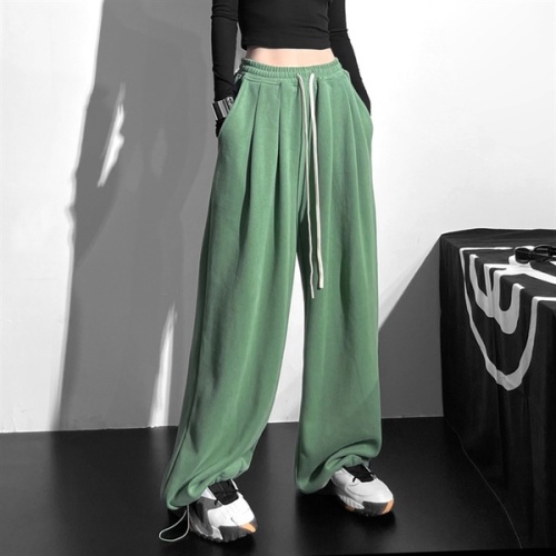 Spring and autumn new drape harem pants, trendy mopping casual pants, thin sports wide-leg pants, loose sweatpants, women's spring