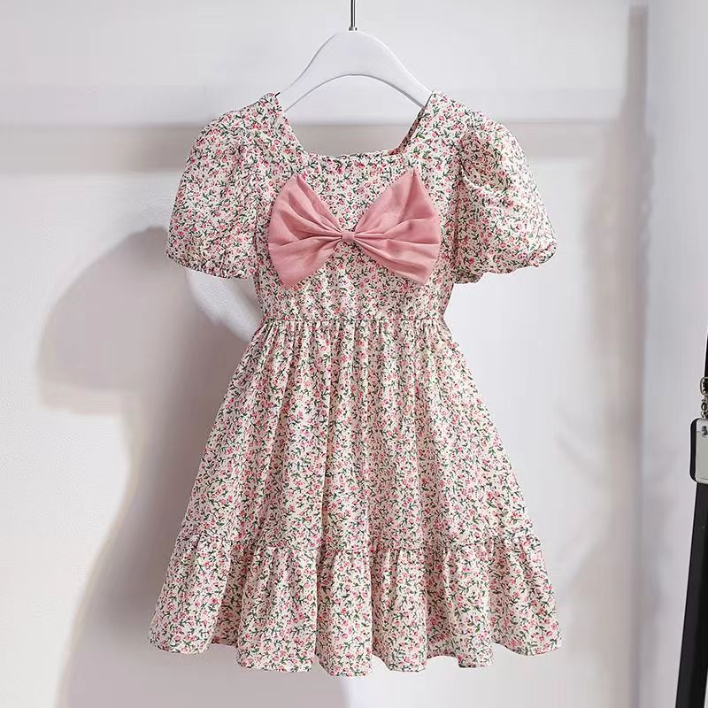 Girls Dress Summer Dress 2023 New Style Children's Floral Skirt Little Girl Summer Princess Dress for Big Girls
