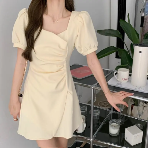 Summer 2022 new slim irregular small black dress large size fat mm Hepburn small fragrance covered meat dress