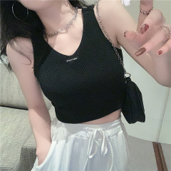 Real shooting V-neck versatile suspender vest real price