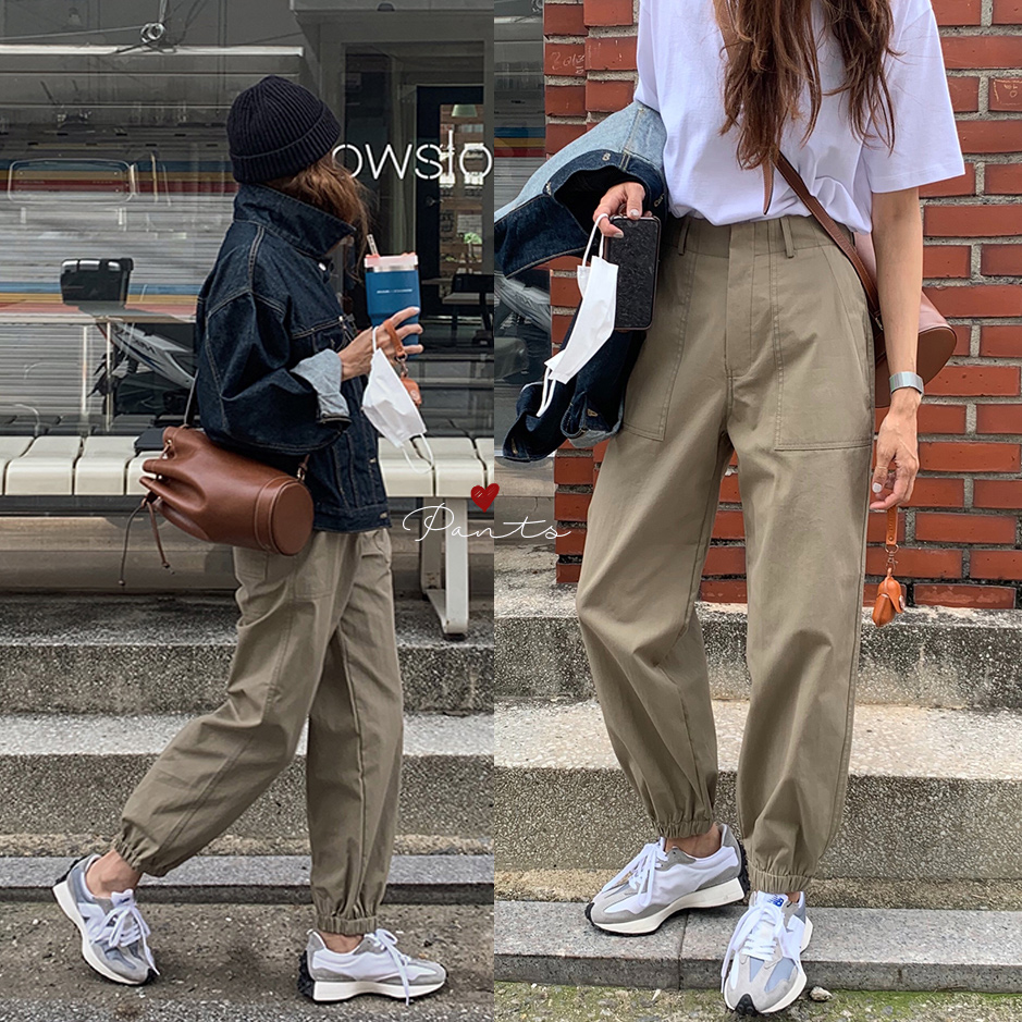 Casual pants Leggings Khaki Pants work clothes wide leg pants