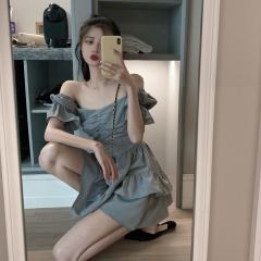 Real picture Ruffle Dress