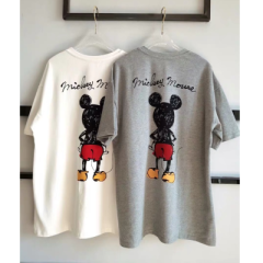 New Korean version loose cartoon short sleeve t-shirt female trend