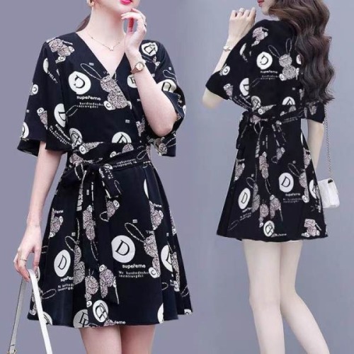 Western style one-piece clothes and Shorts Set 2022 summer new women's clothes short and loose Chiffon one-piece pants fashion
