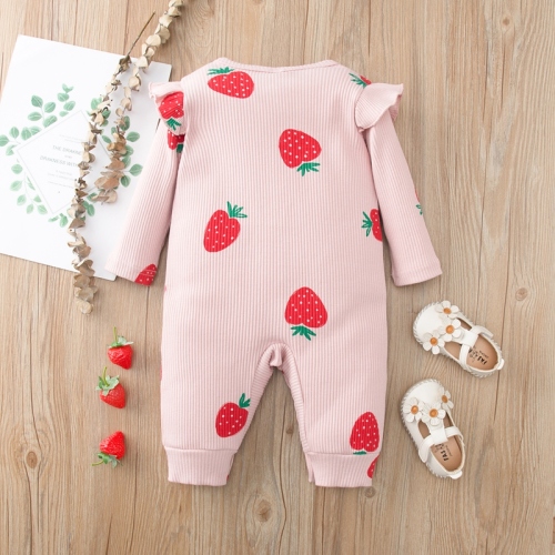 Baby girl's Jumpsuit spring and autumn long sleeve cotton baby baby's Romper