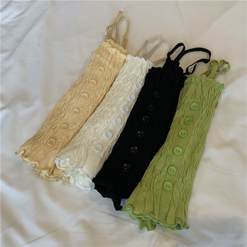 Real price ~ New wrinkled suspender, thin bottomed shirt, fungus edge coat, vest, female