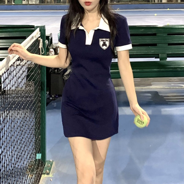 2toyoung imperial dress cute bear pure desire polo dress women's thin hot girl short skirt new summer style