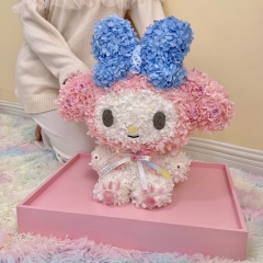 Jennifer Flower Melody Haute Couture Premium Acrylic Box Preserved Flower Cartoon